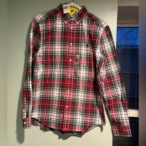 Polo Ralph Lauren Red and Green Plaid Shirt